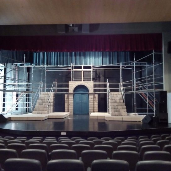 Building a stage for Jesus Christ Superstar