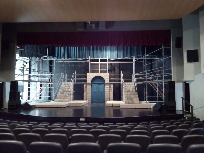 Building a stage for Jesus Christ Superstar